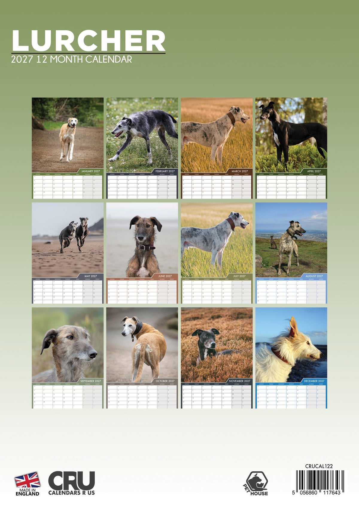 Lurcher - A3 Calendar 2027