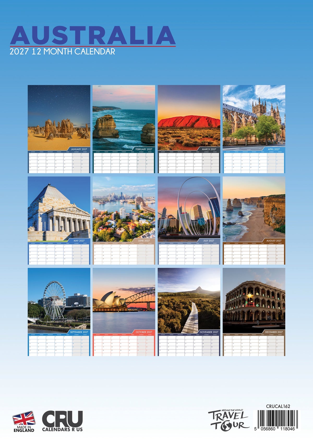 Australia - A3 Calendar 2027