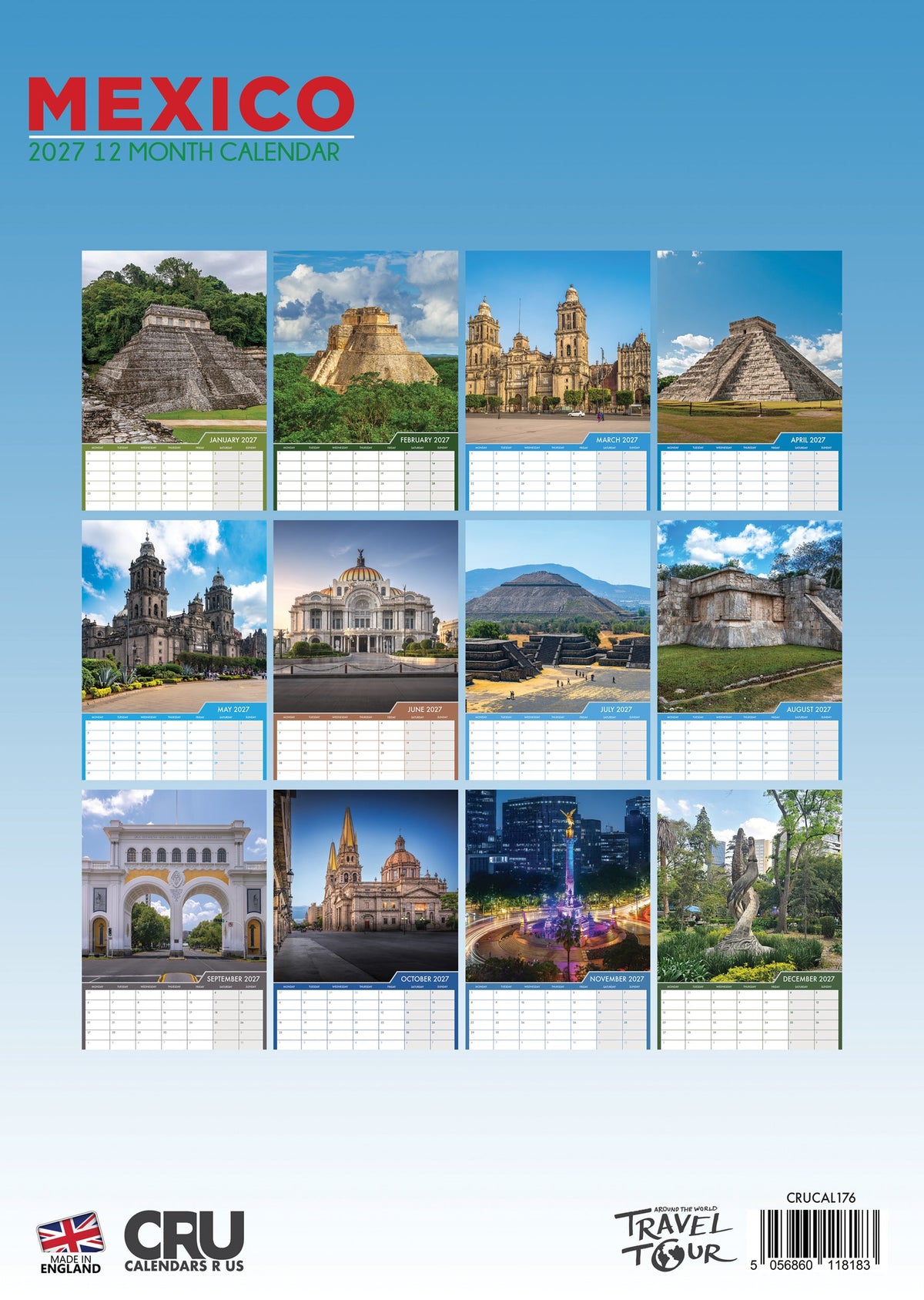 Mexico - A3 Calendar 2027
