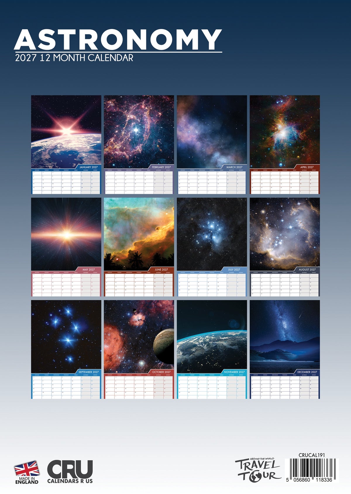 Astronomy - A3 Calendar 2027