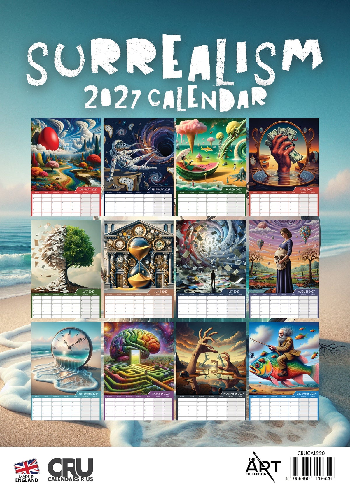 Modern Surrealism - A3 Calendar 2027