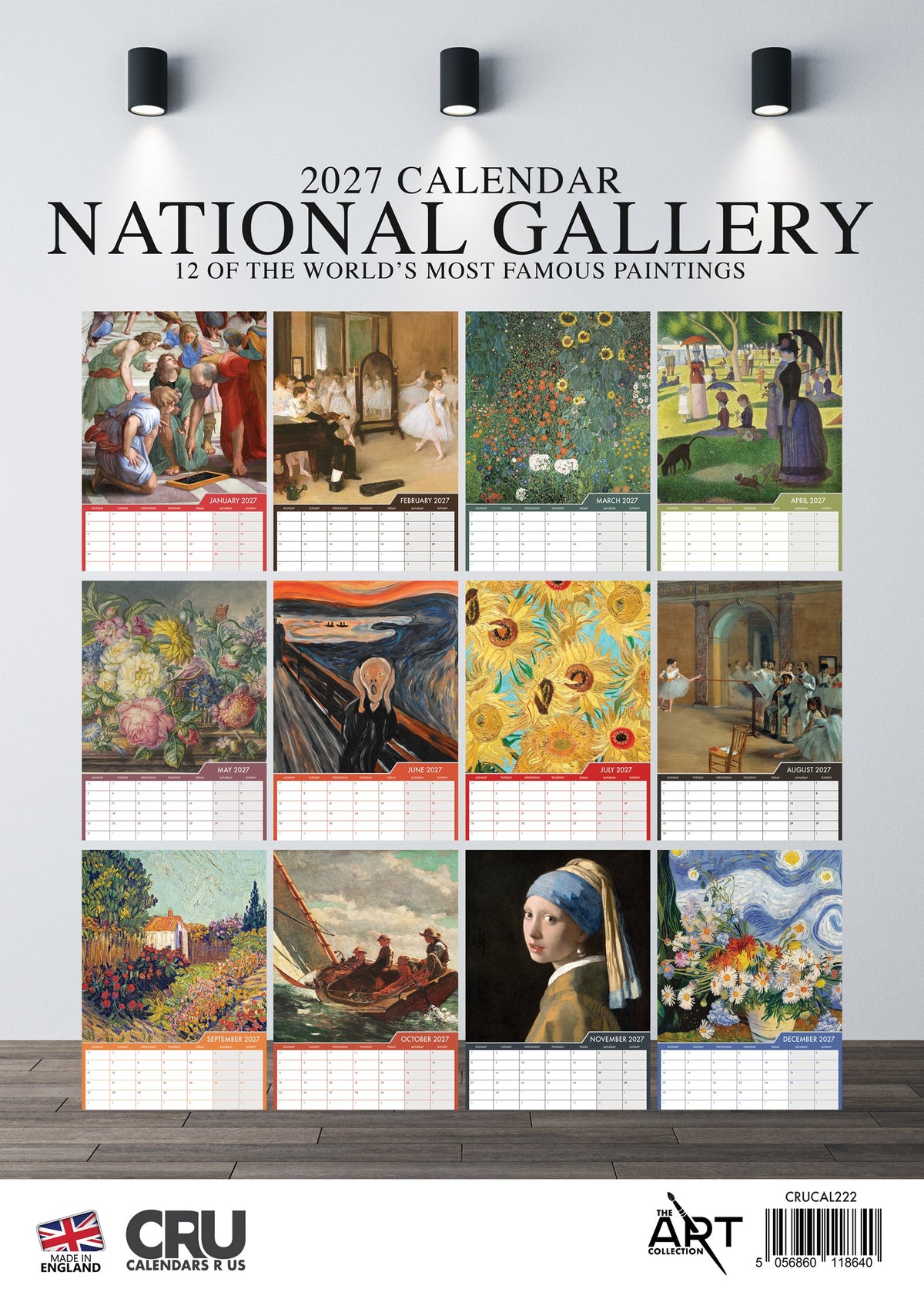National Gallery - A3 Calendar 2027