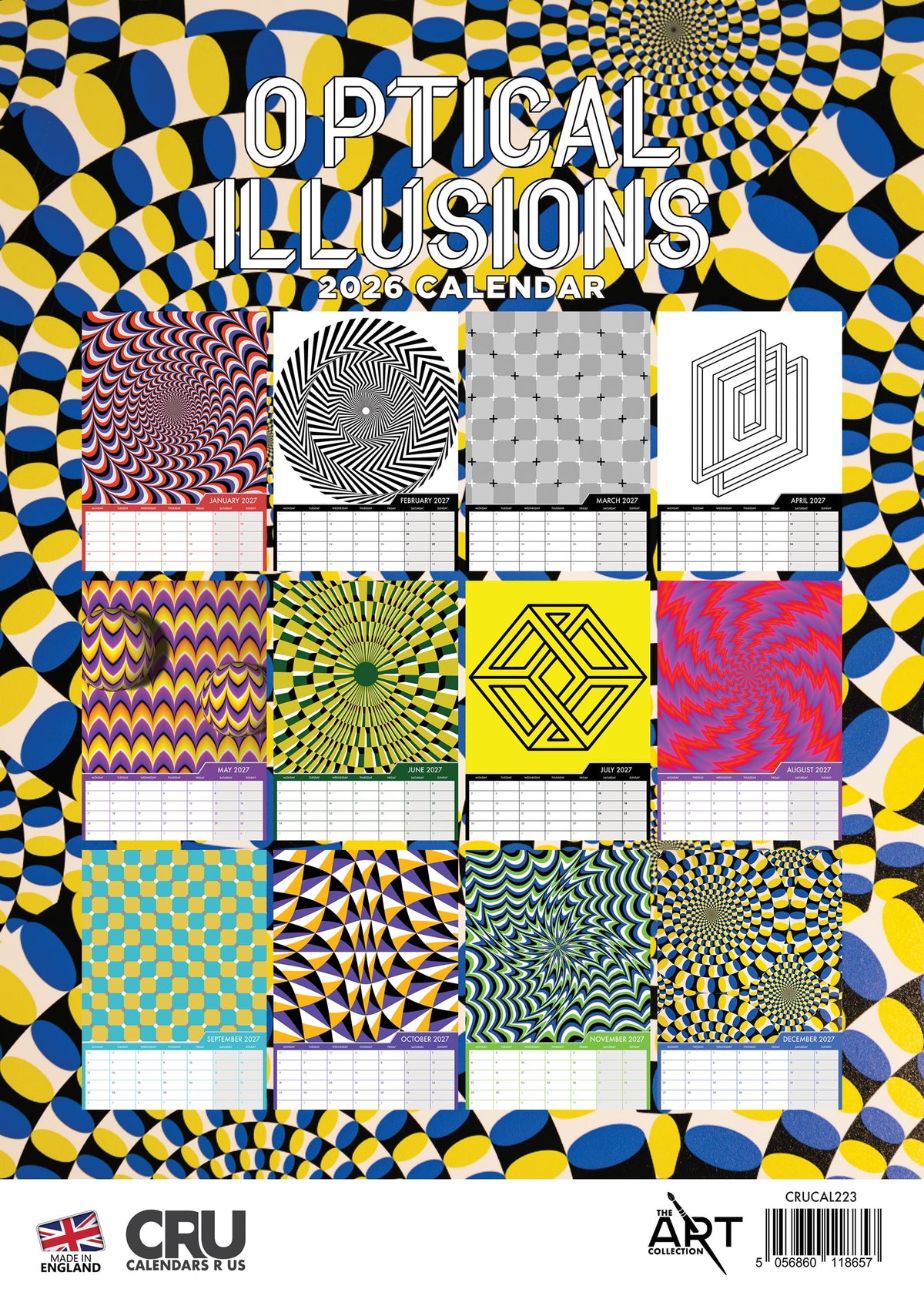 Optical Illusions - A3 Calendar 2027