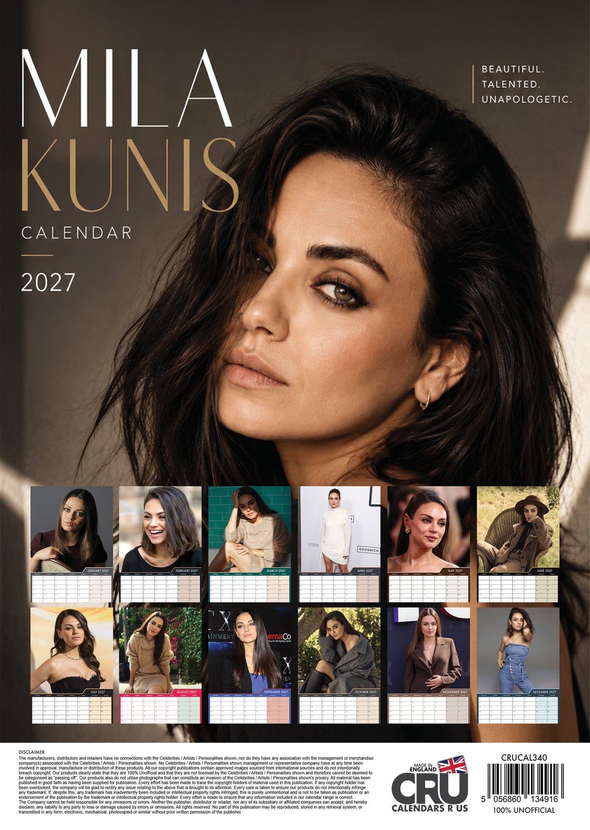 Mila Kunis - A3 Calendar 2027