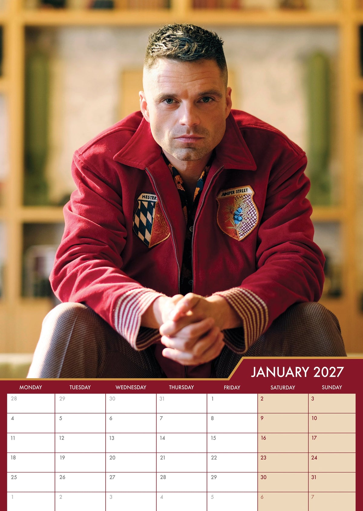 Sebastian Stan - A3 Calendar 2027