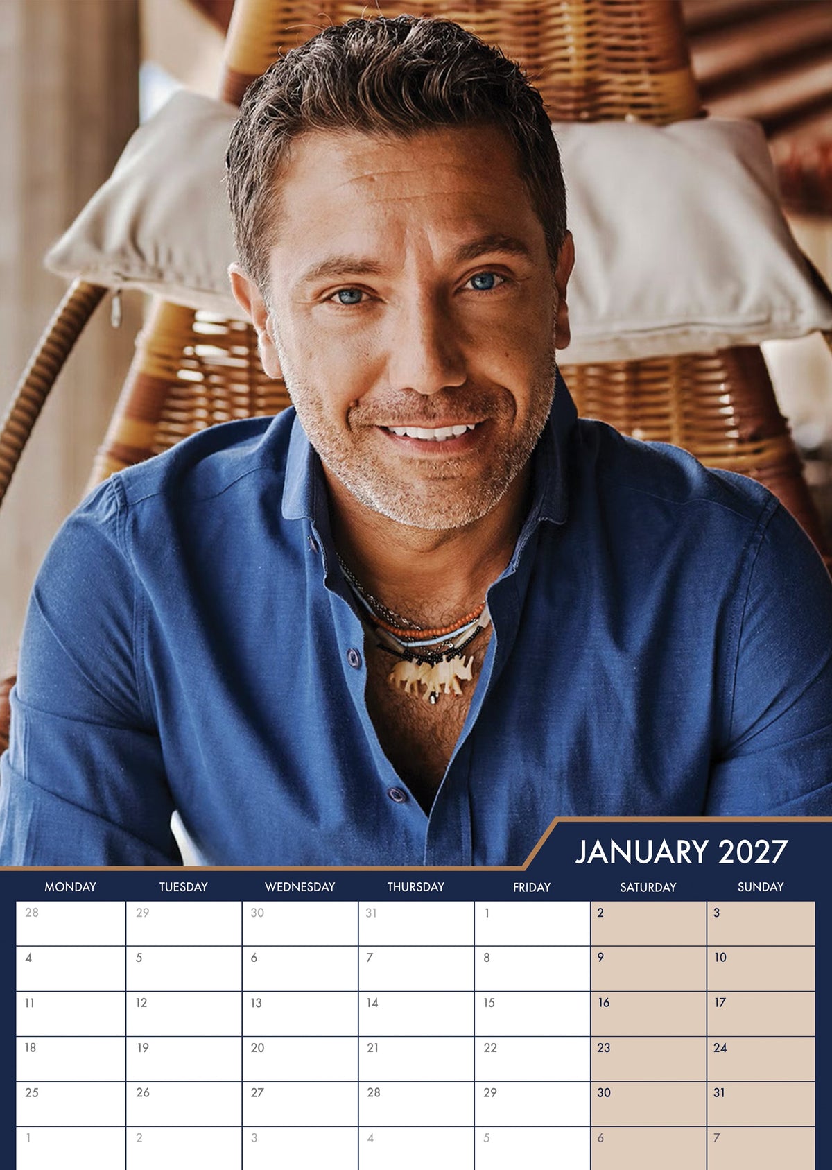 Gino D'acampo - A3 Calendar 2027