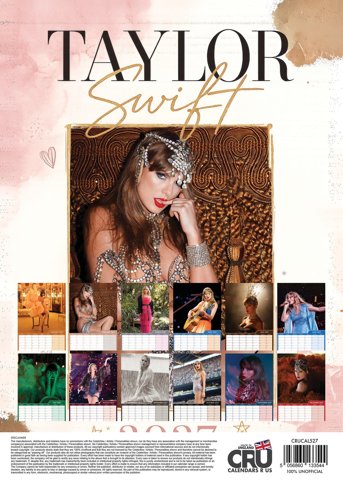 Taylor Swift - A3 Calendar 2027