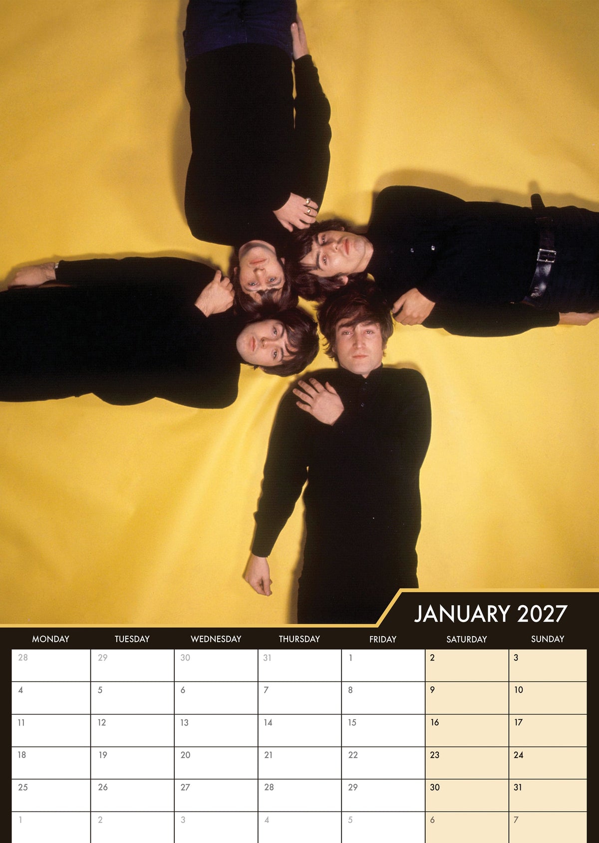 The Beatles - A3 Calendar 2027