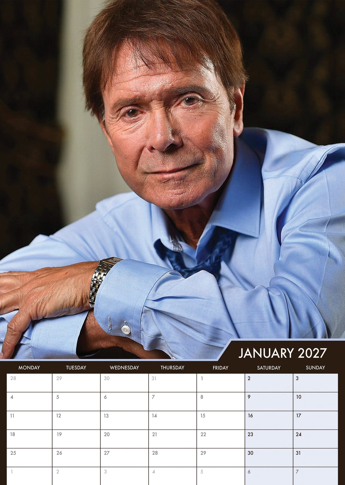 Cliff Richard - A3 Calendar 2027