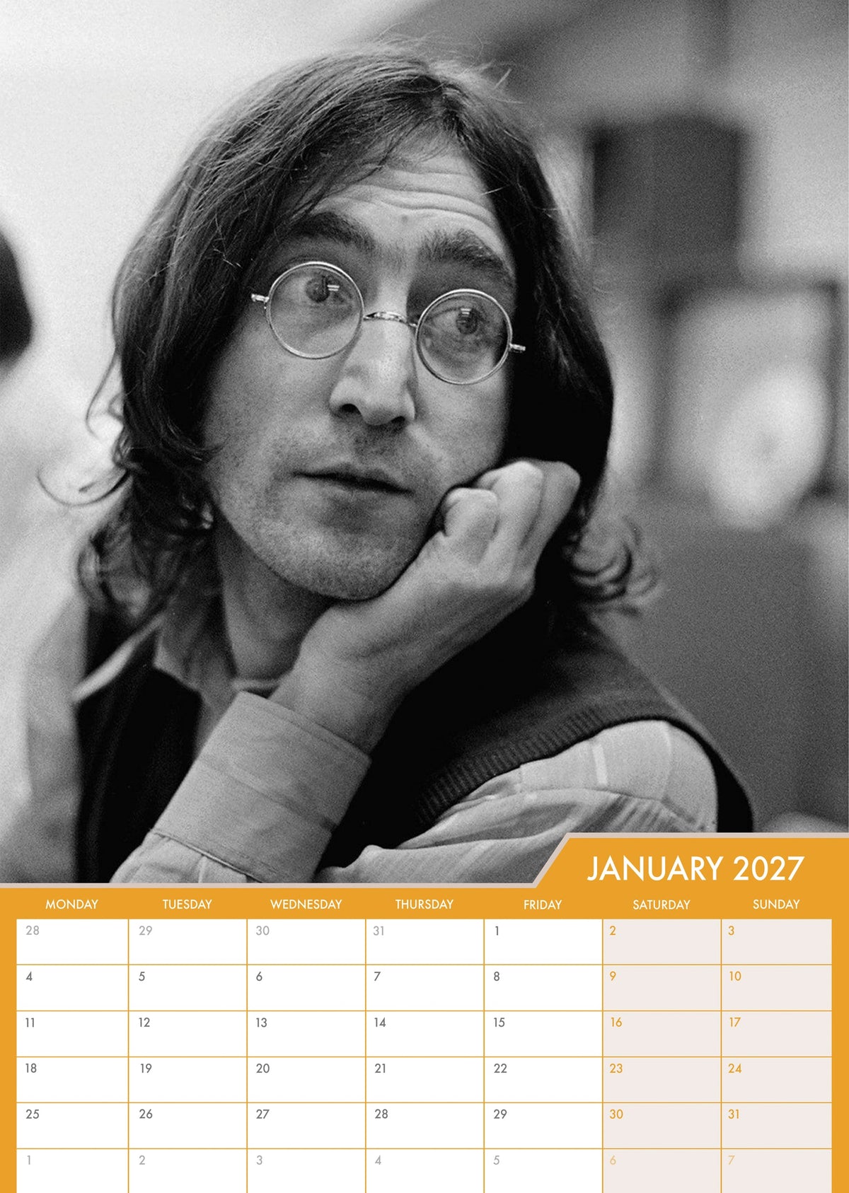 John Lennon - A3 Calendar 2027