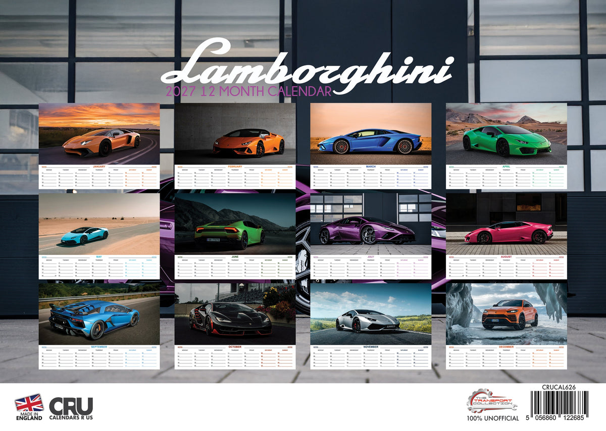 Lamborghini - A3 Calendar 2027