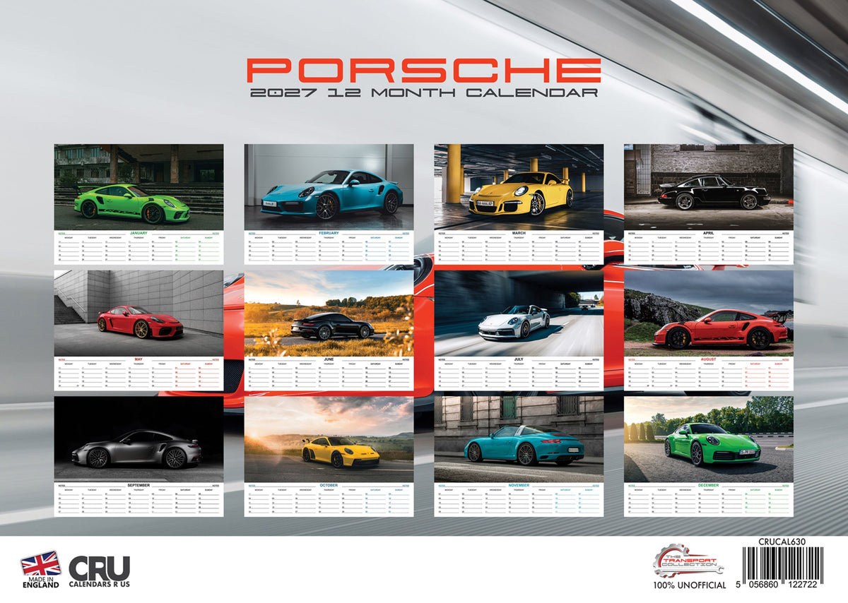 Porsche - A3 Calendar 2027