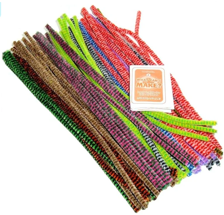 Tiger Tail Deluxe Pipe Cleaners x 100 ( Craft Clearance Special )