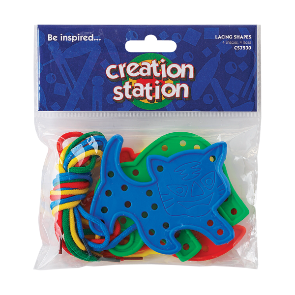 Animal Lacing Shapes Mega Value Set ( 4 Shapes + 4 Laces )