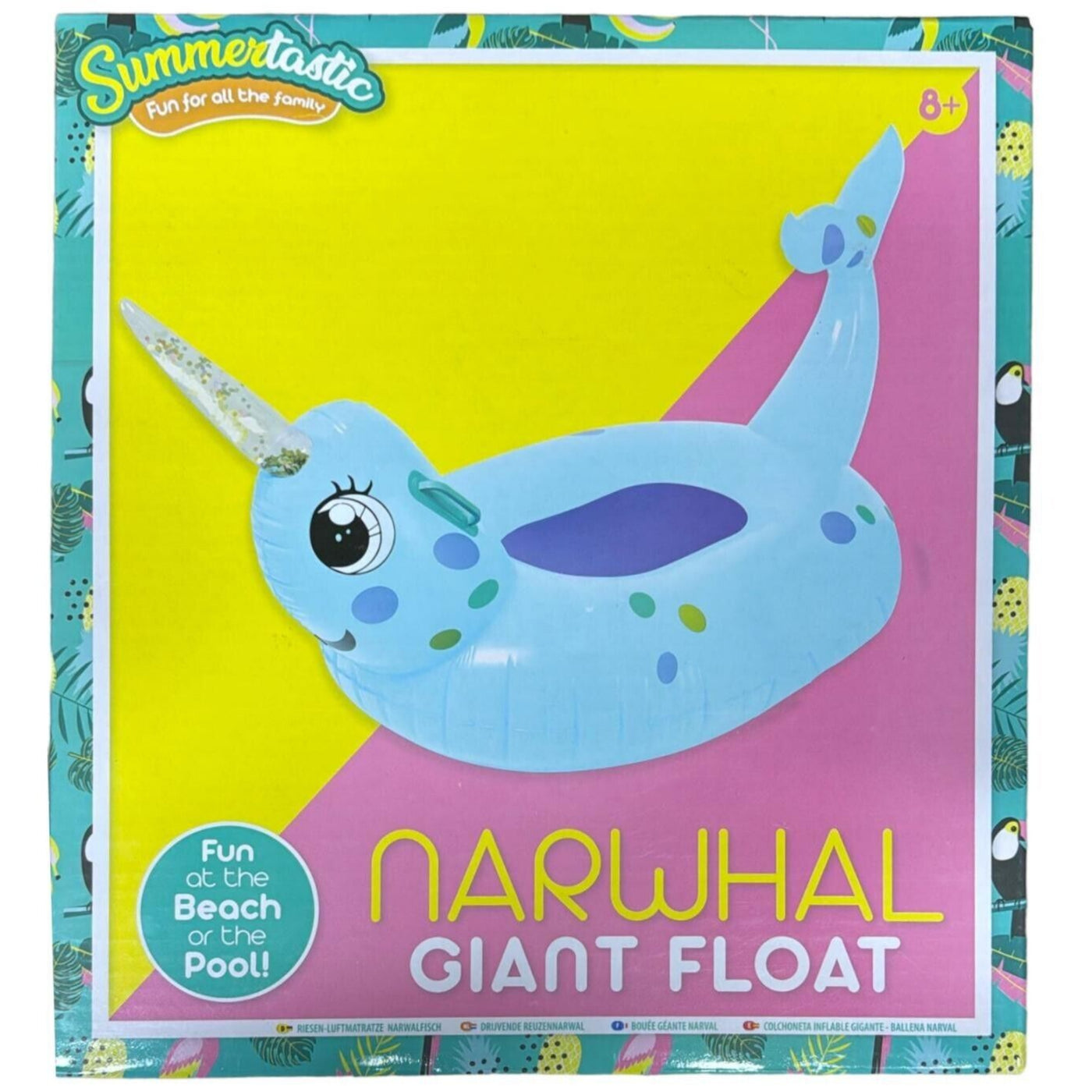 Inflatable Narwhal Giant Float 105cm