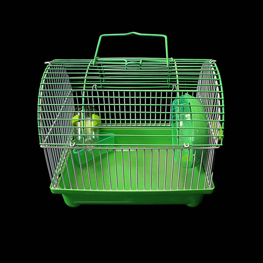 Small Pet Hamster Mouse Rodent Cage 21.5 x 19 x 16 cm Assorted Colours 0081