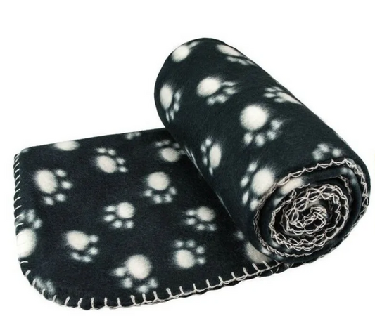 Soft Fleece Paw Print PET Sleeping Comfort Blanket Assorted Colour 119 x 98cm 2017