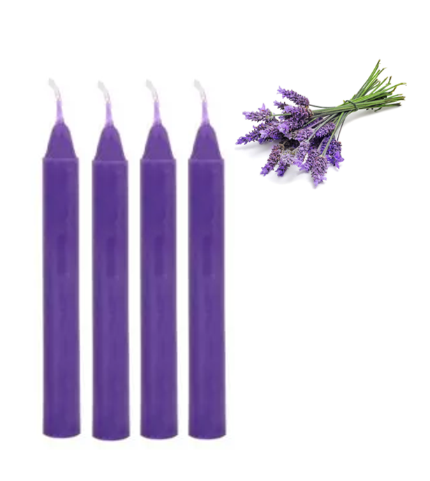 Long Scented Wax Candle Sticks 20cm Pack of 4 Assorted Scents 0229