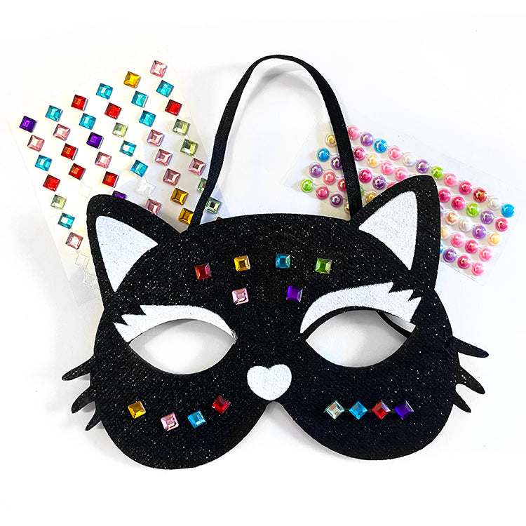 Decorate Your Own Black Cat Mask Kit