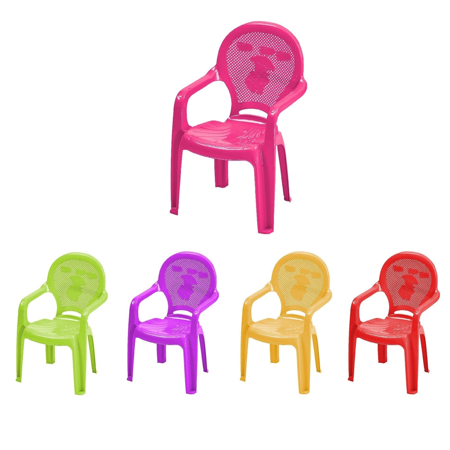 Children's Plastic Indoor Chair Assorted Colours CT030