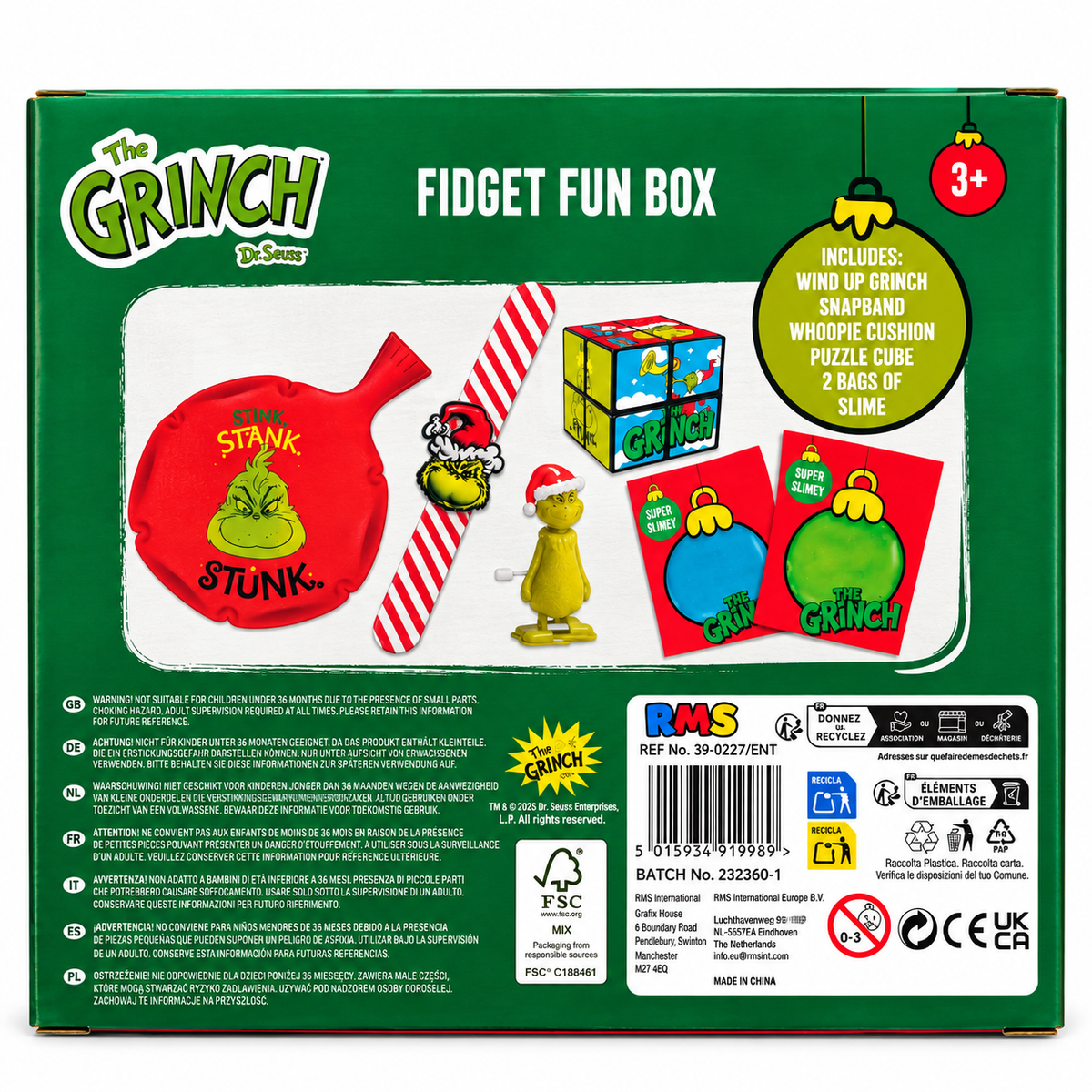 The Grinch Fidget Fun Box