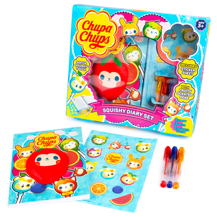 Chupa Chups Squishy Diary Gift Set