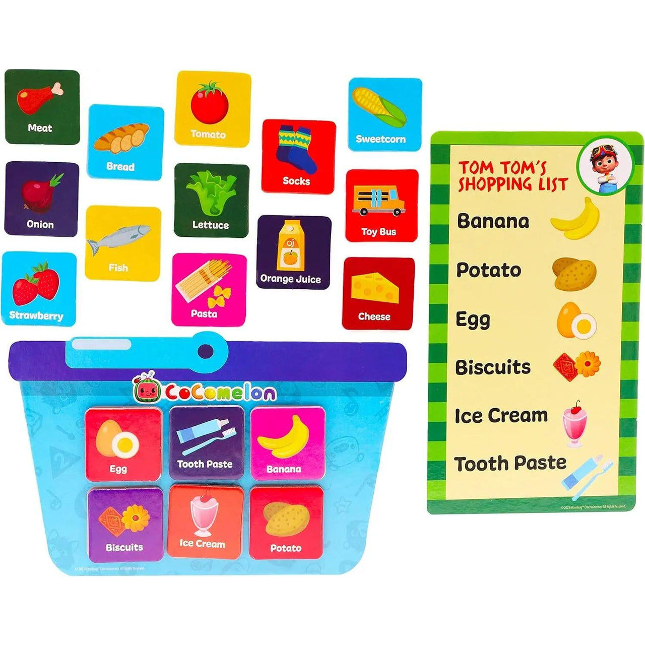 Cocomelon Let's Go Shopping Picture Puzzles Game