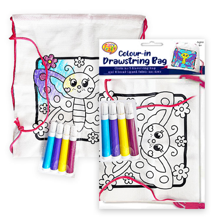 Butterfly Colour In Drawstring Bag Kit