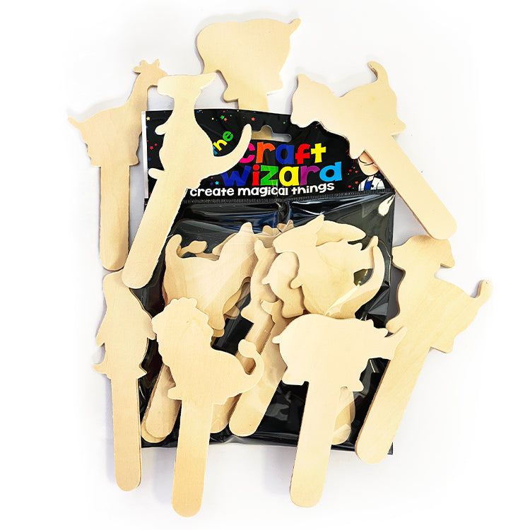 Animal Wooden Puppets x 8