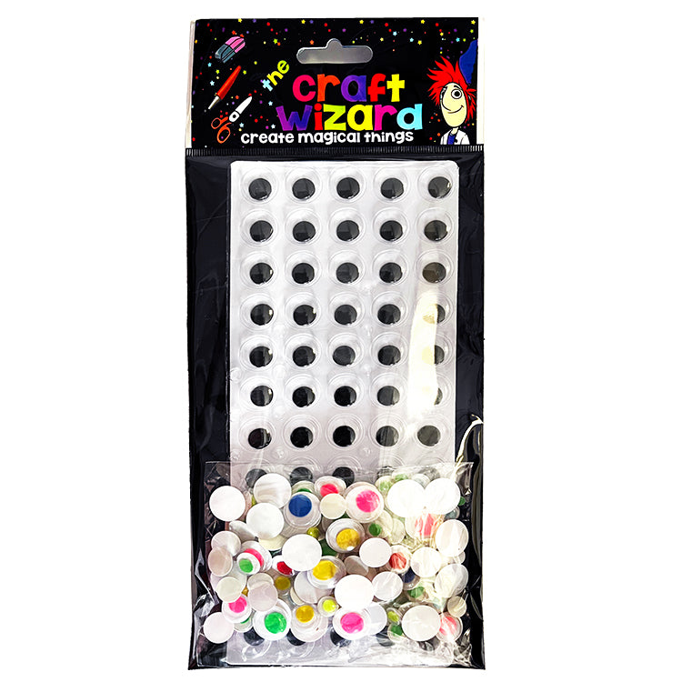 Wiggly Eyes Big Value Craft Pack ( 160 Eyes )