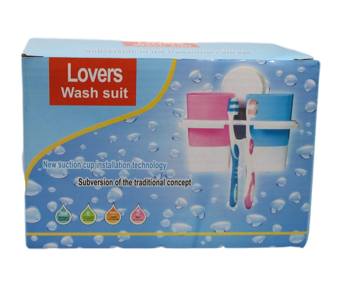 Bathroom Suction Complete Toiletry Care Cup Holder Suction Multi Coloured