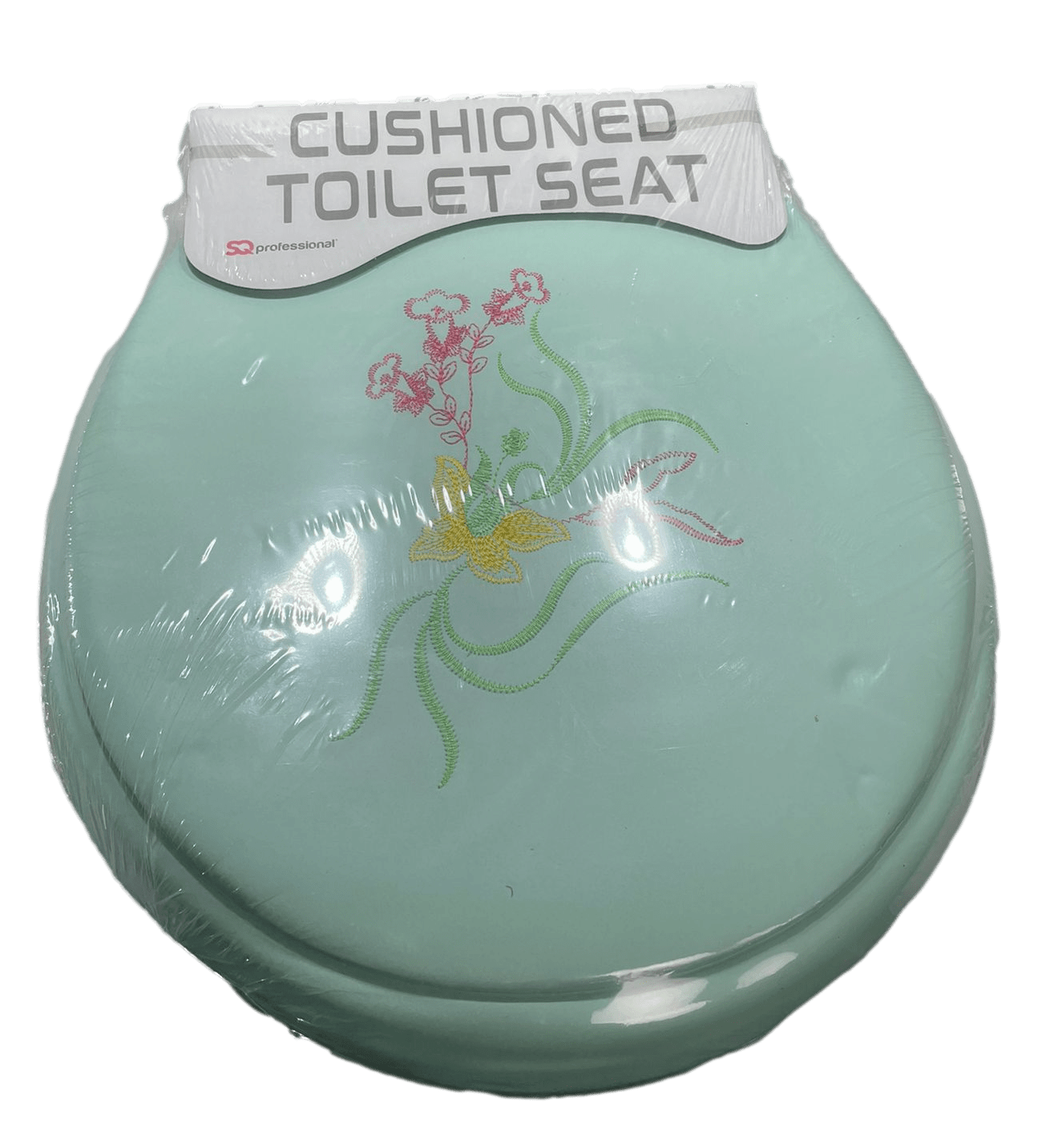 Cushioned Toilet Seat with Embroidery Design Assorted Designs and Colours 2024