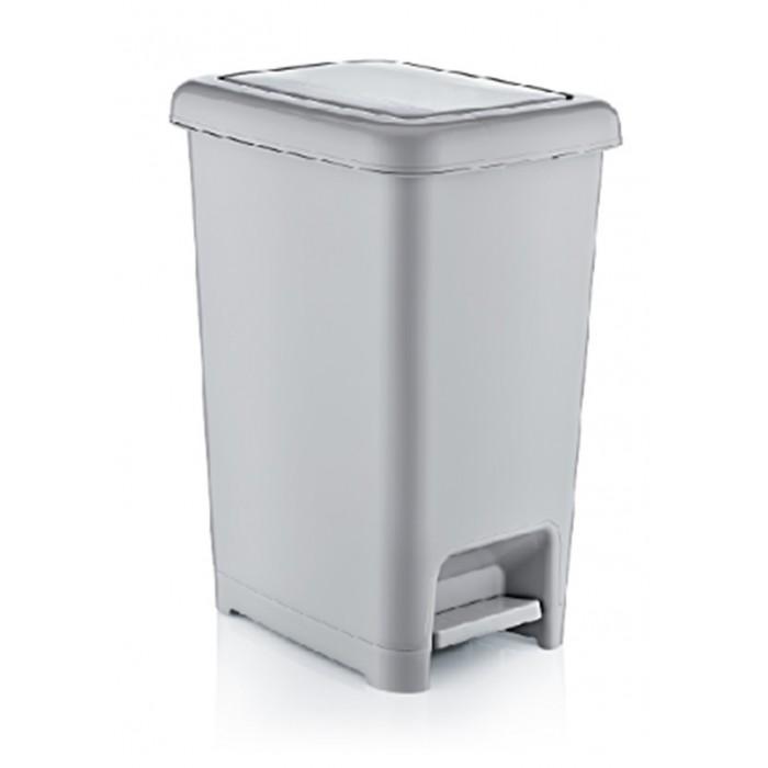 Kitchen Bathroom Slim Pedal Dustbin Foot Pedal Home Rubbish Bin 10 Litre D01041 PB10 A