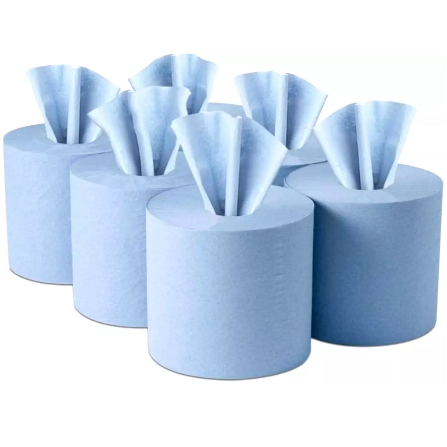 Blue Roll Centrefeed Jumbo Cleaning Paper Roll Pack of 6