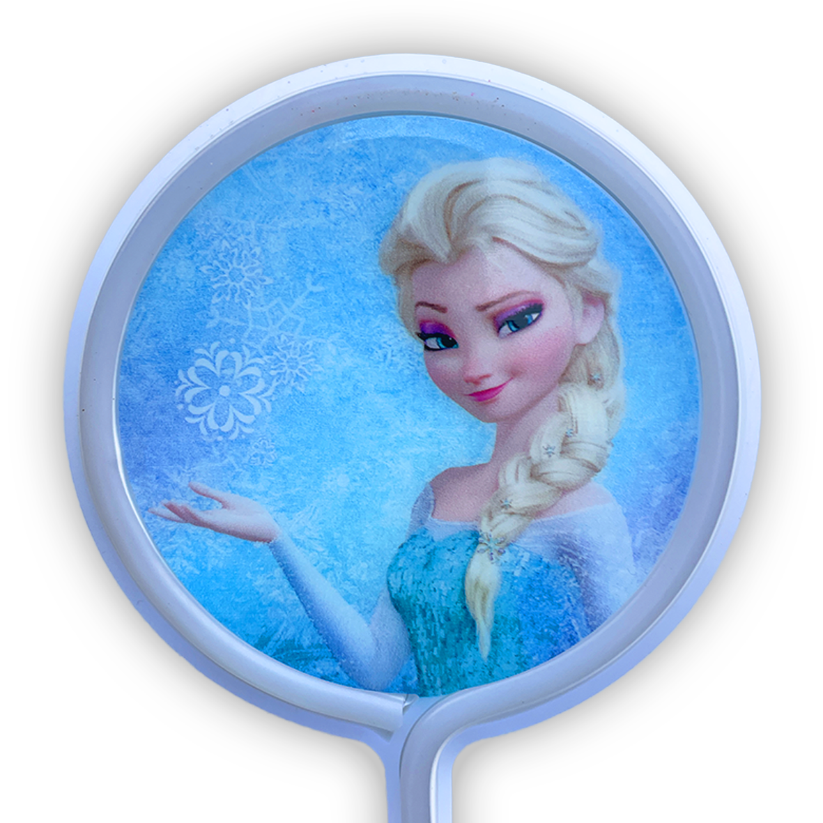 Queen Elsa Style Light Up Neon Character Paddle Wand