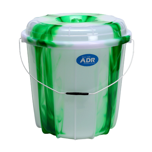 20 Litre Tie Dye Design Plastic Bucket Bin with Lid Assorted Colours MX4054 / 786985 A