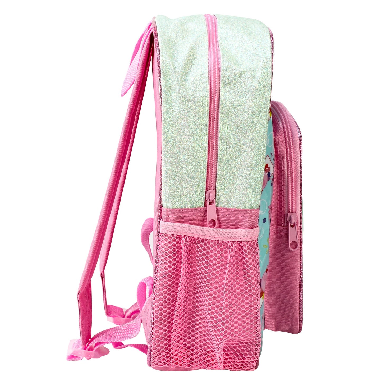 Peppa Pig Style Backpack Kids Deluxe Rucksack with Zips & Adjustable Straps
