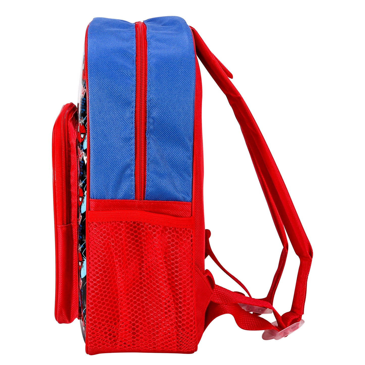 Spiderman Style Backpack Kids Deluxe Rucksack with Zips & Adjustable Straps