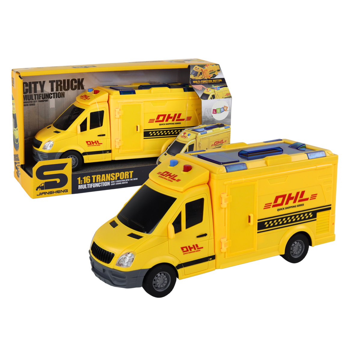 DHL Toy Delivery Van With Lights & Sound