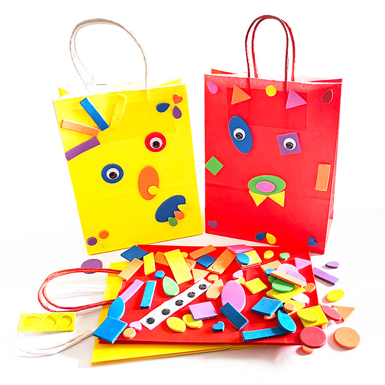 Make Your Own Crazy Face Bags Kit ( Makes 2 Bags )