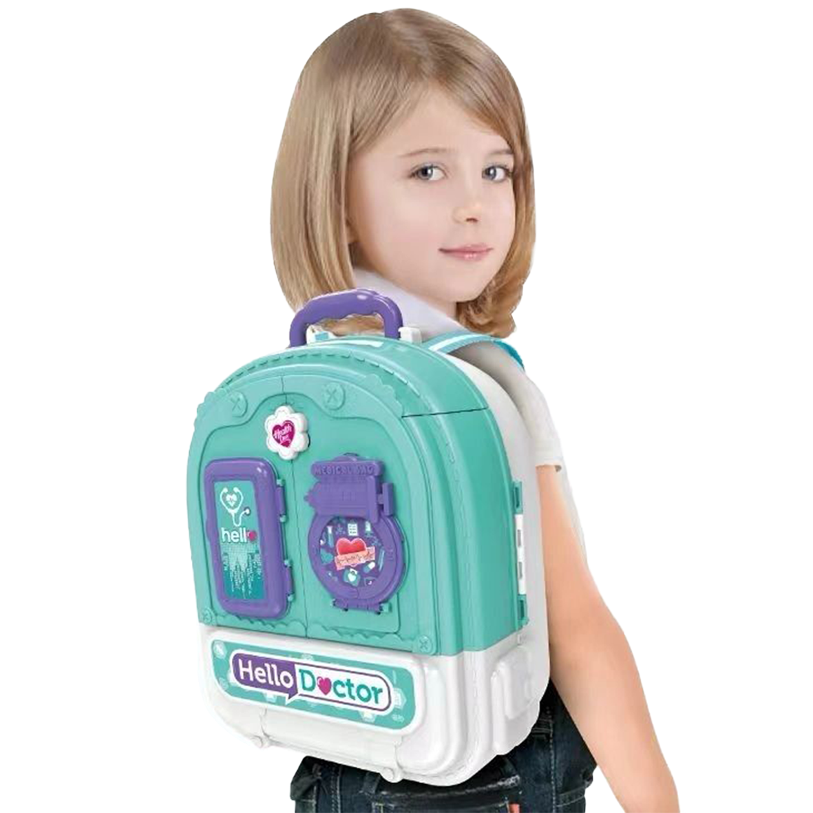 3 in 1 Doctors Playset Backpack Double Sided Case