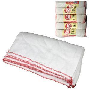 White Dish Cloth Pack Of 10