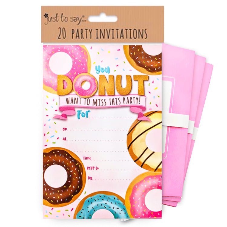 Donut Party Invitation Pack