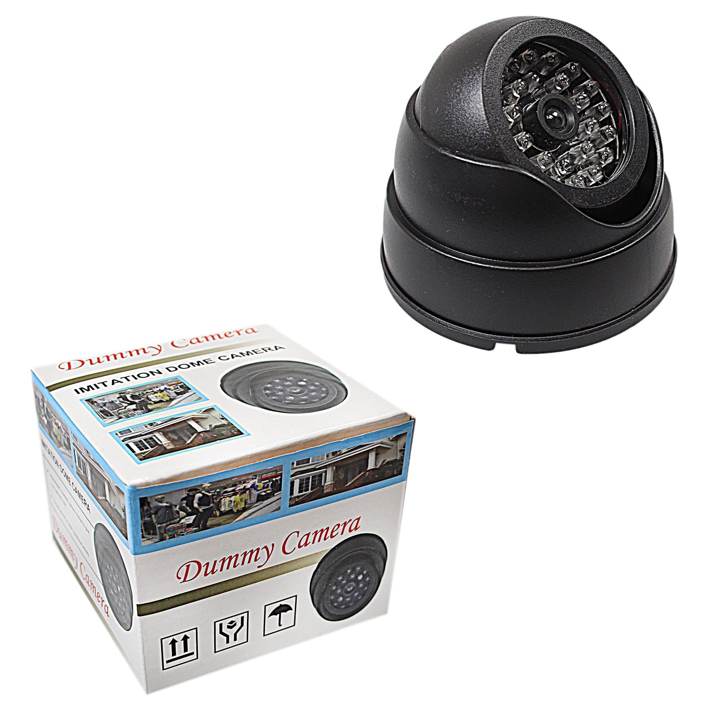 High Quality Dummy Dome Camera With Red Flashing Light 4954