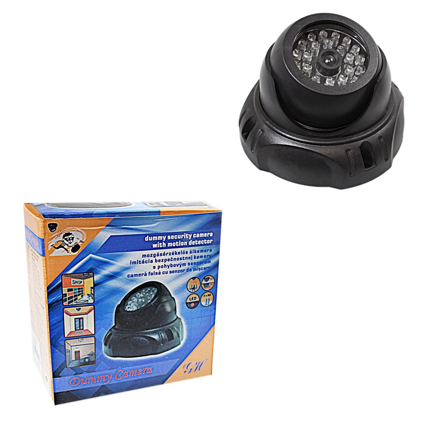 Fake High Security Motion Detector Dummy Camera With Red Light 4953