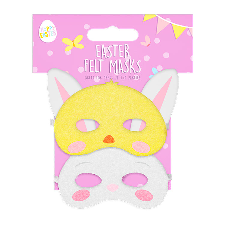 Cute Easter Felt Masks 2 Pack