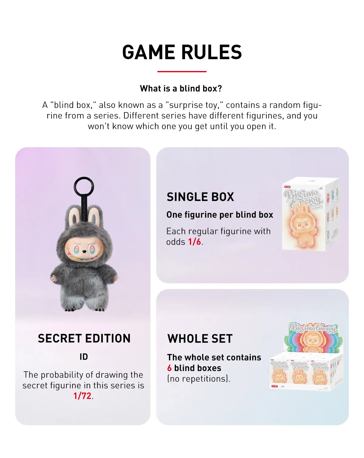 RARE Labubu THE MONSTERS Big into Energy Series 3.0 - Vinyl Plush Pendant - Secret Edition - ULTRA RARE