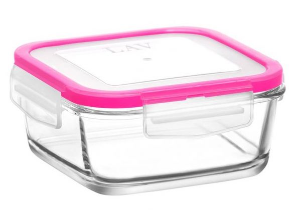 Glass Food Storage Container 720cc Assorted Colours FRS247KDP