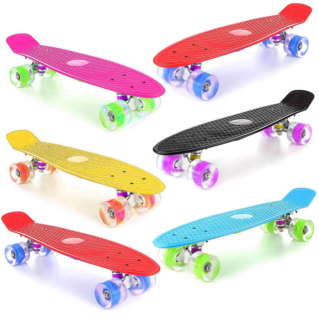 Plastic Stunt Skateboard 8 Colours Assorted