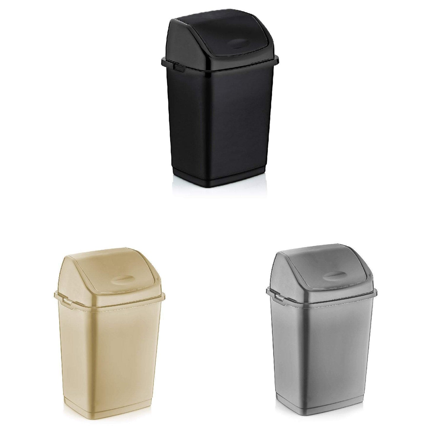 Kitchen Plastic Fantasy Swig Bin 50 Litre Assorted Colours 9705